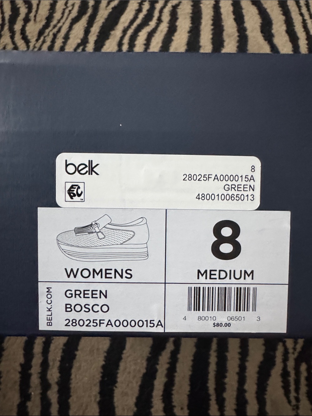 Green Platform Fringe Loafer Sneakers NWT - Picture 2 of 10